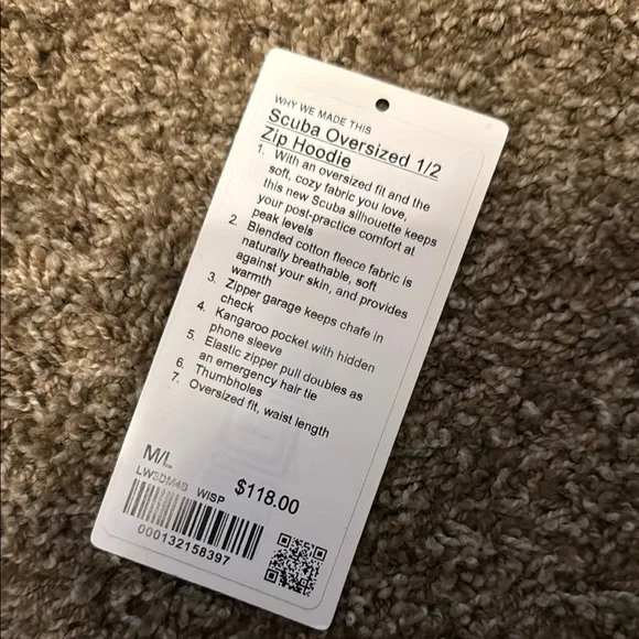 Lululemon Athletica Scuba 1/2 Zip - Picture 7 of 7